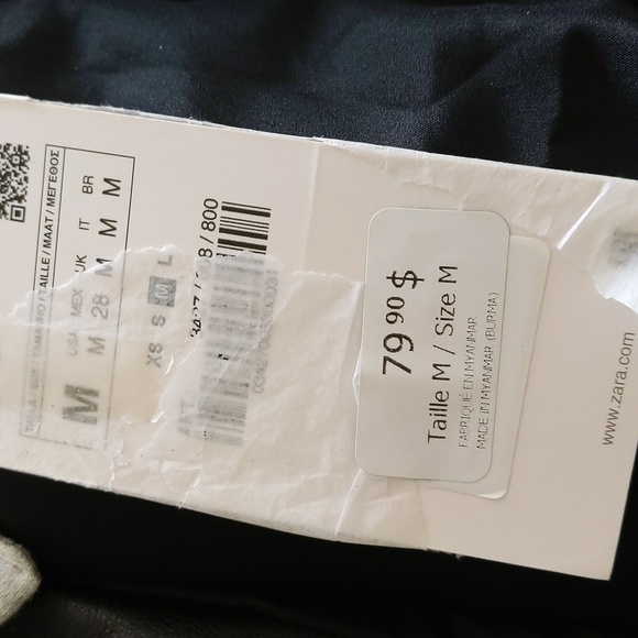 Zara Faux Leather Biker Jacket with Removable Hood - Picture 9 of 9